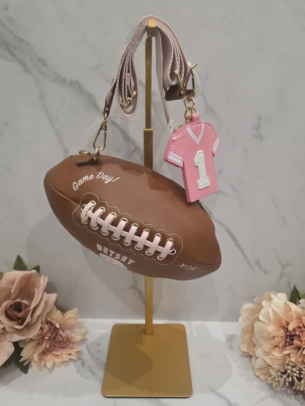 Betsey Johnson 'Game Day' Football Purse